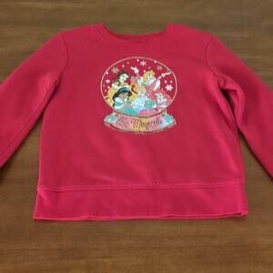 Girls' Disney Princess Jumping Beans® Pullover red Crewneck Sweatshirt size 6